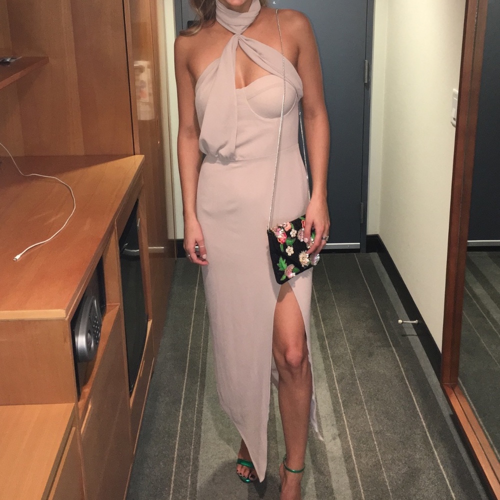 Revolve Triviata Dress in Mousse